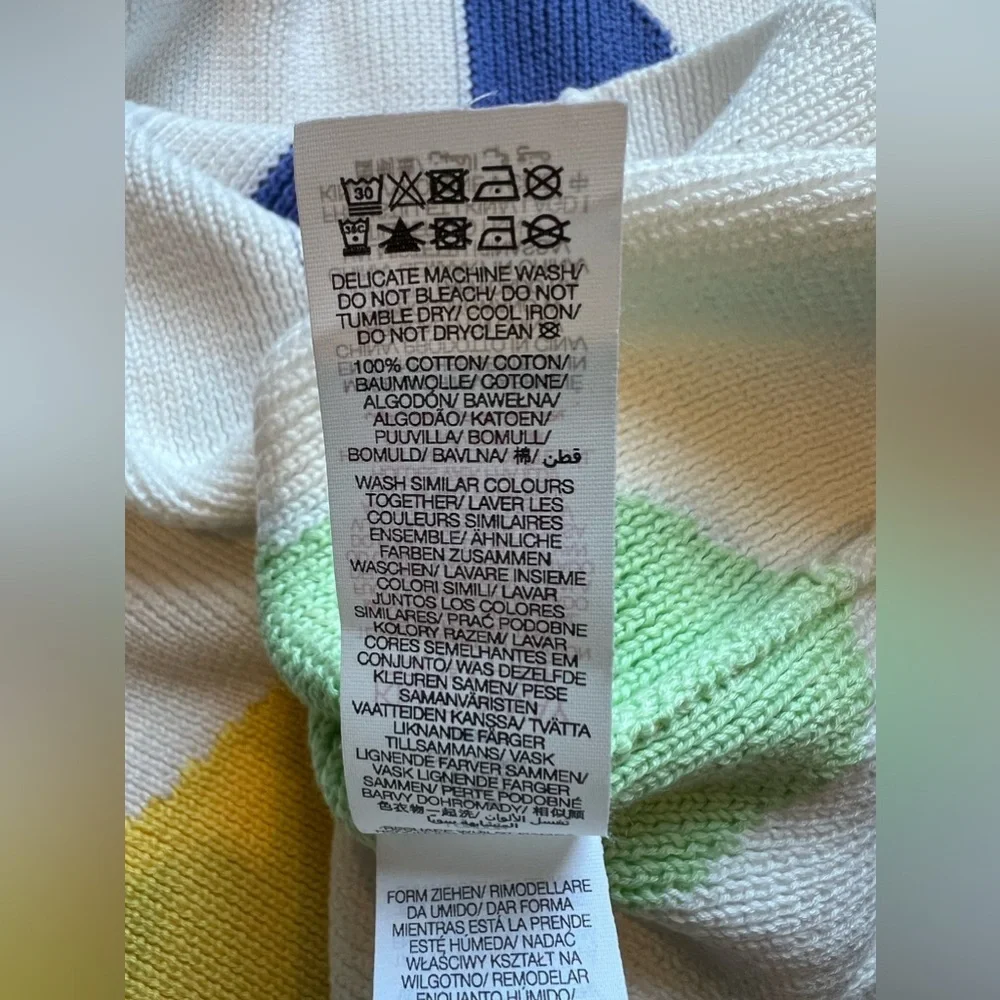 Sweaty Betty Sweater Womens Flash Dance Cotton Knit Pullover Color Block M - Picture 12 of 12